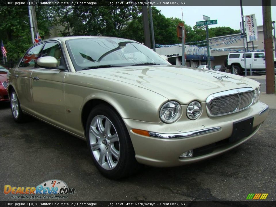 2006 Jaguar XJ XJ8 Winter Gold Metallic / Champagne Photo #3