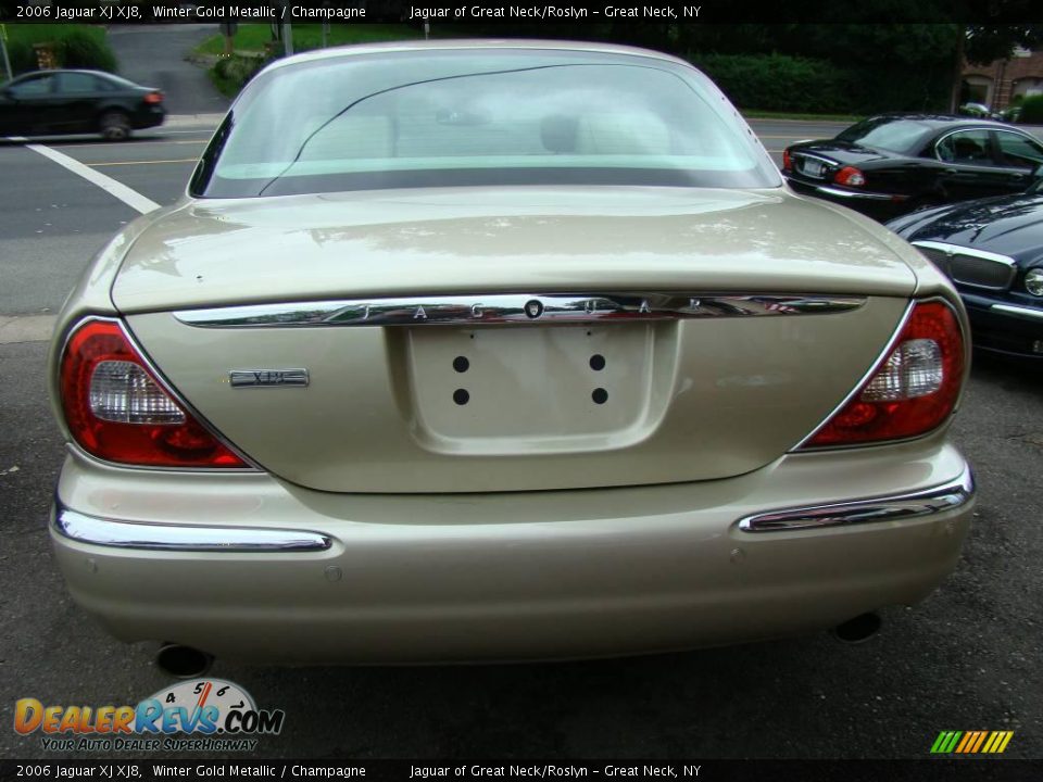 2006 Jaguar XJ XJ8 Winter Gold Metallic / Champagne Photo #6