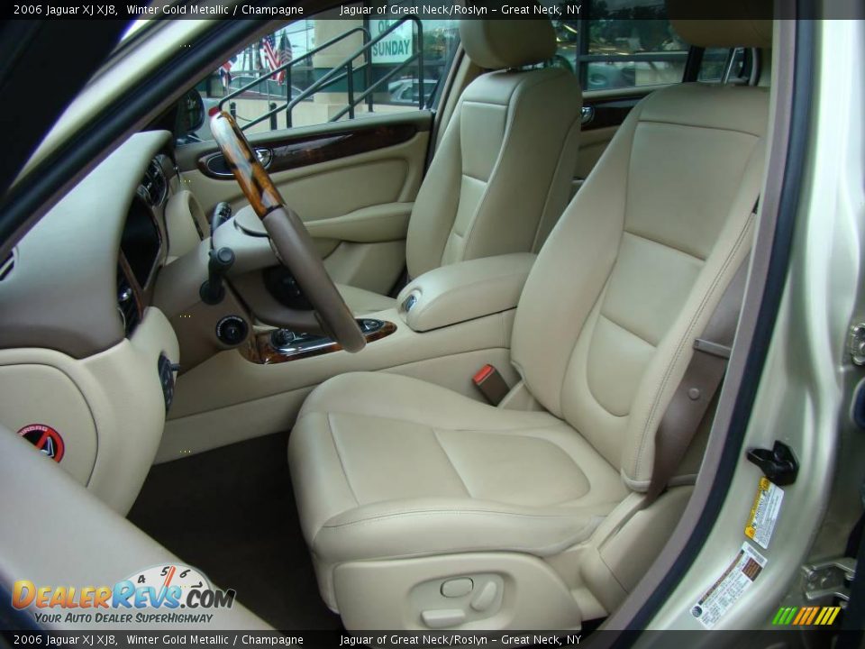 2006 Jaguar XJ XJ8 Winter Gold Metallic / Champagne Photo #10