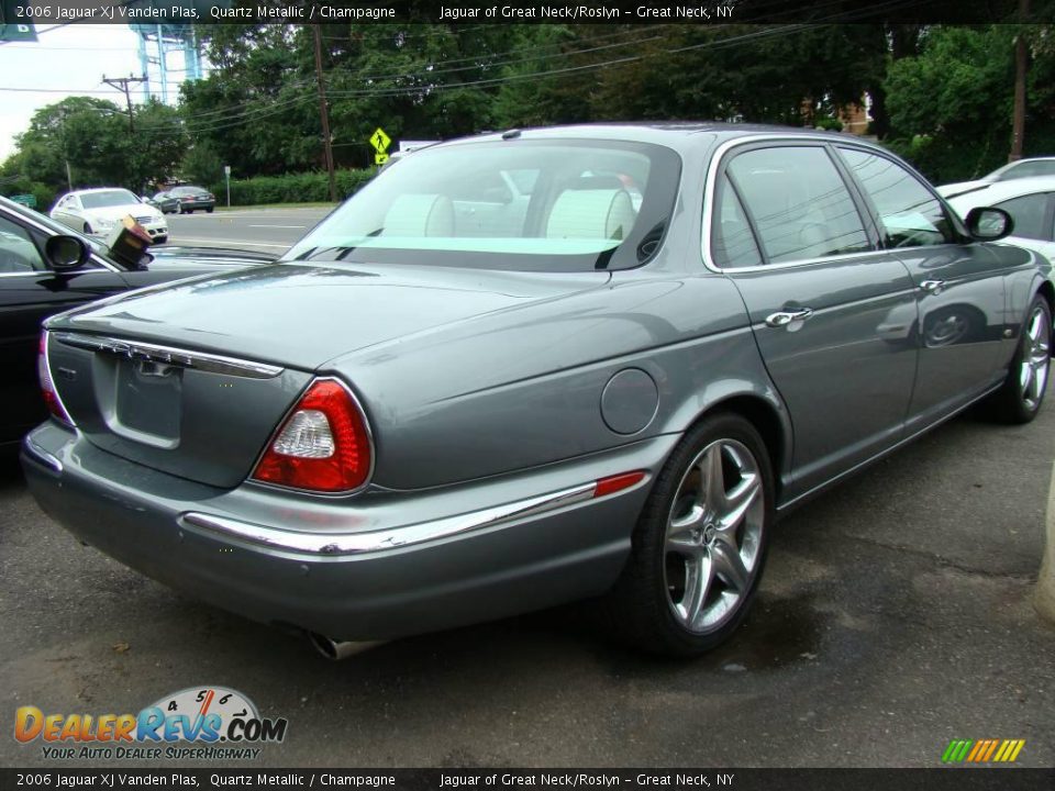 2006 Jaguar XJ Vanden Plas Quartz Metallic / Champagne Photo #6