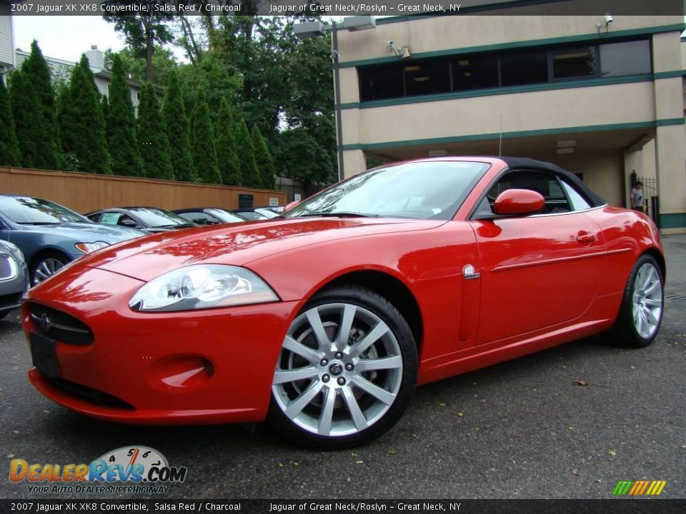2007 Jaguar XK XK8 Convertible Salsa Red / Charcoal Photo #1