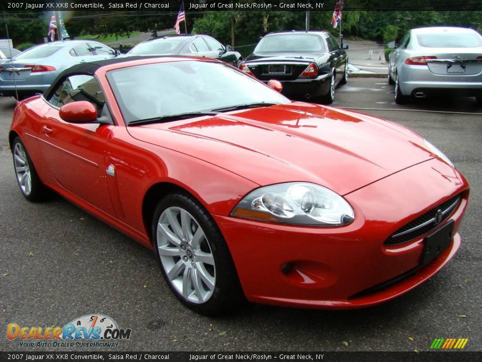 2007 Jaguar XK XK8 Convertible Salsa Red / Charcoal Photo #3