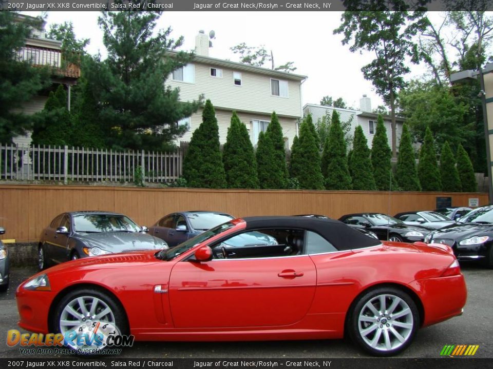 2007 Jaguar XK XK8 Convertible Salsa Red / Charcoal Photo #4
