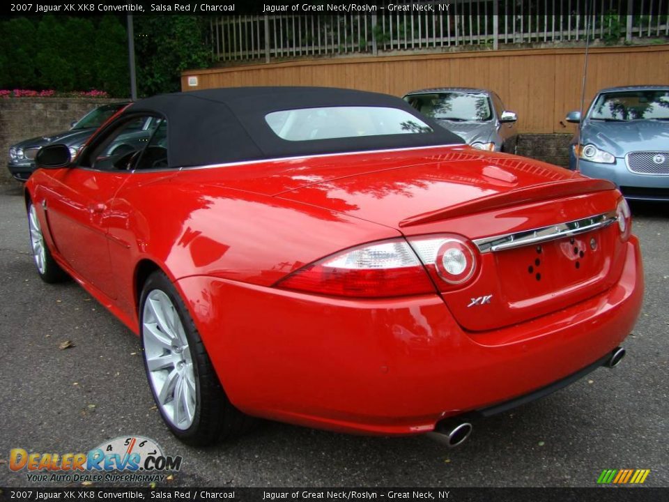 2007 Jaguar XK XK8 Convertible Salsa Red / Charcoal Photo #5