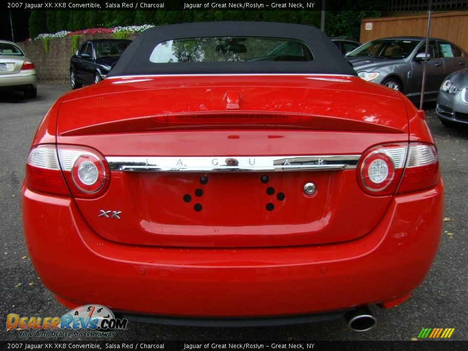 2007 Jaguar XK XK8 Convertible Salsa Red / Charcoal Photo #6