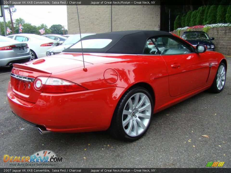 2007 Jaguar XK XK8 Convertible Salsa Red / Charcoal Photo #7