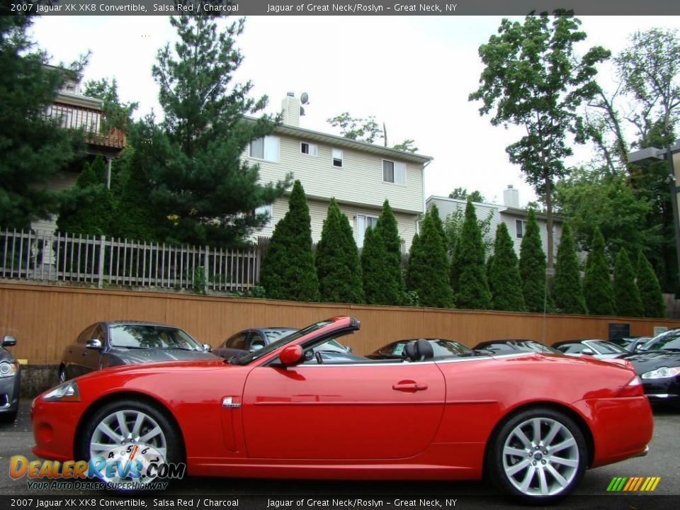 2007 Jaguar XK XK8 Convertible Salsa Red / Charcoal Photo #8