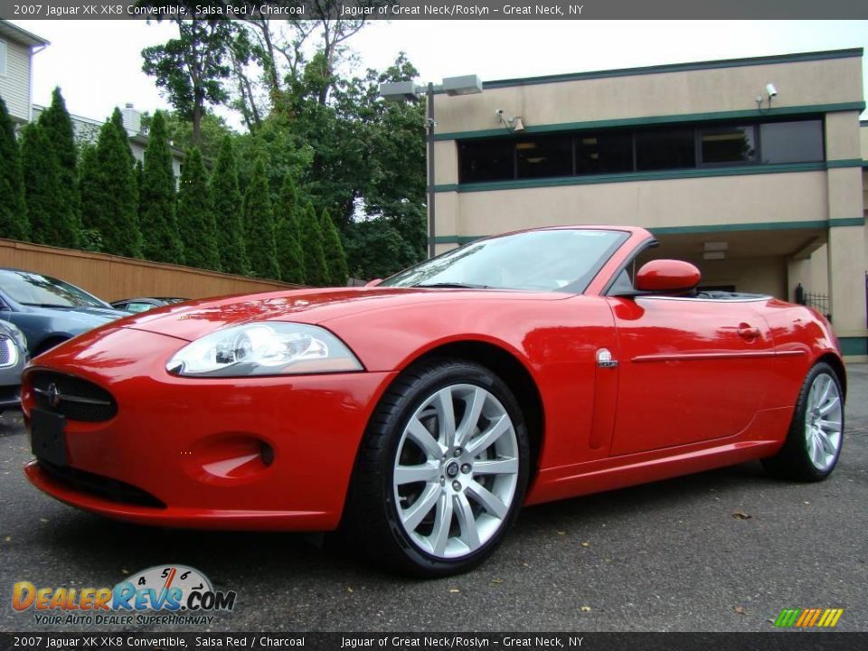 2007 Jaguar XK XK8 Convertible Salsa Red / Charcoal Photo #9