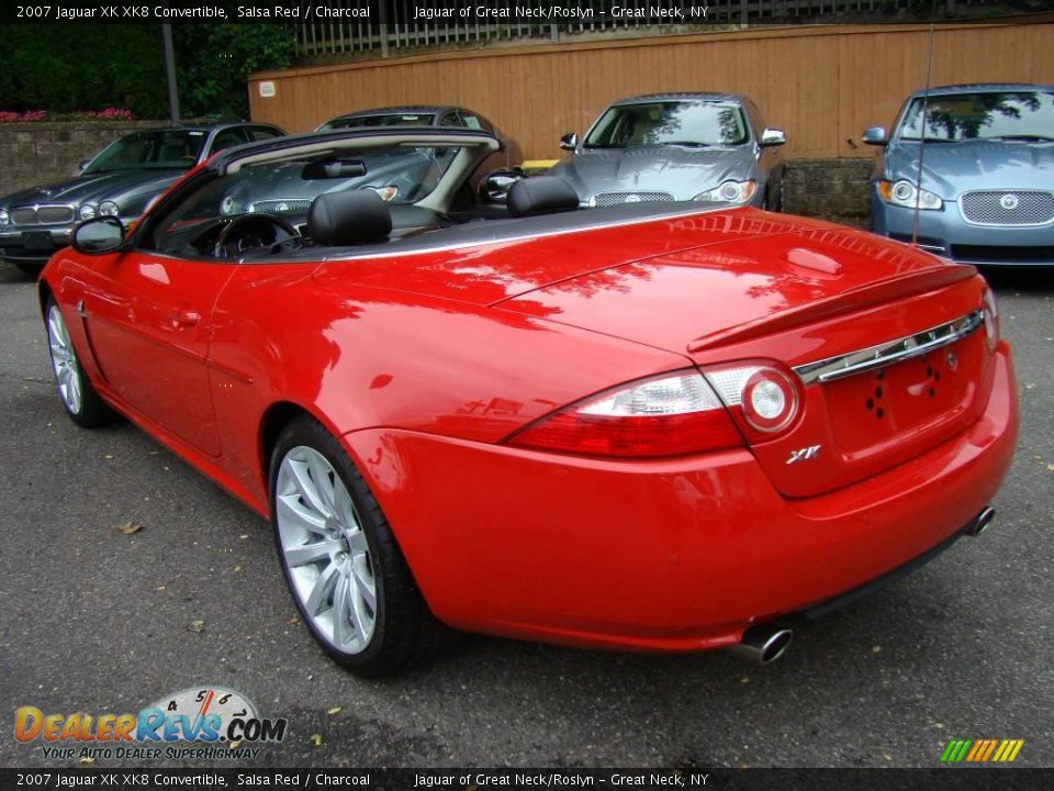 2007 Jaguar XK XK8 Convertible Salsa Red / Charcoal Photo #10