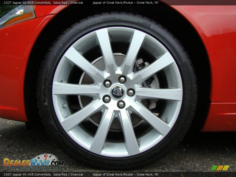 2007 Jaguar XK XK8 Convertible Salsa Red / Charcoal Photo #11