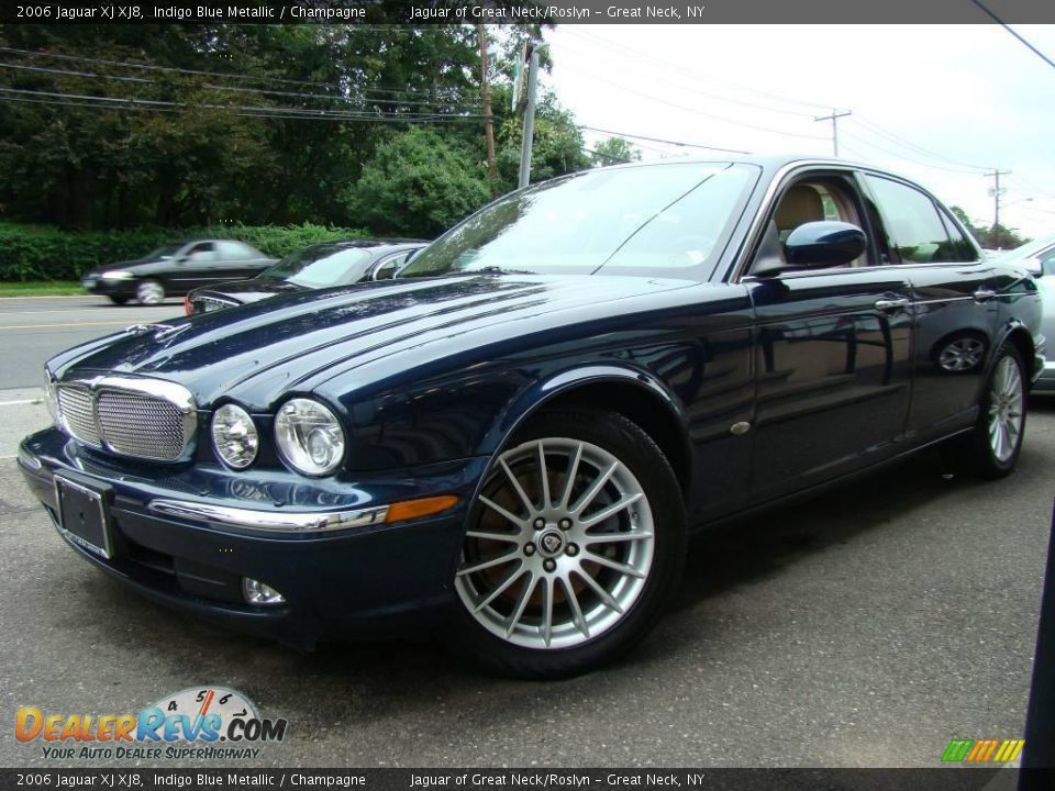 2006 Jaguar XJ XJ8 Indigo Blue Metallic / Champagne Photo #1