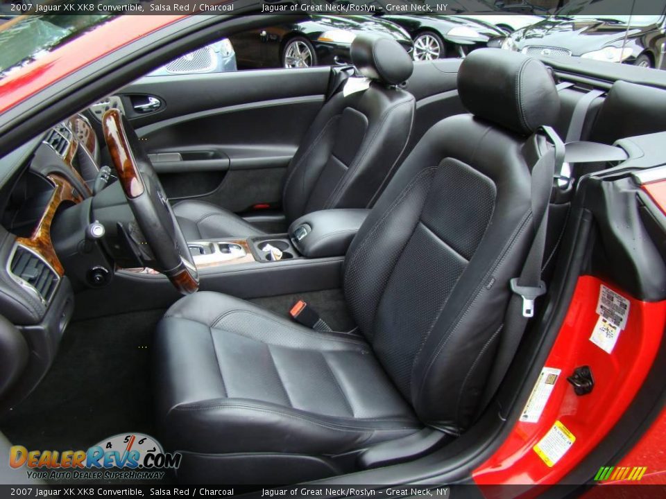 2007 Jaguar XK XK8 Convertible Salsa Red / Charcoal Photo #14