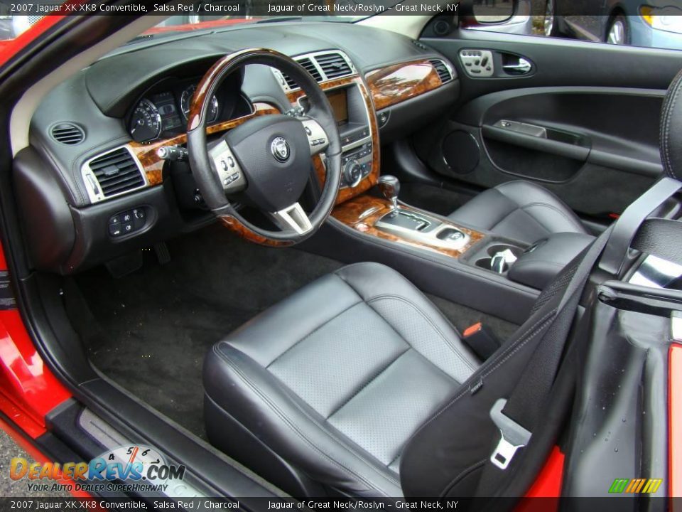 2007 Jaguar XK XK8 Convertible Salsa Red / Charcoal Photo #16