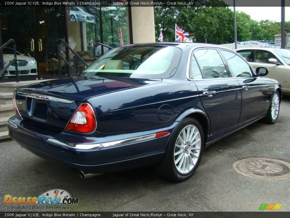 2006 Jaguar XJ XJ8 Indigo Blue Metallic / Champagne Photo #5