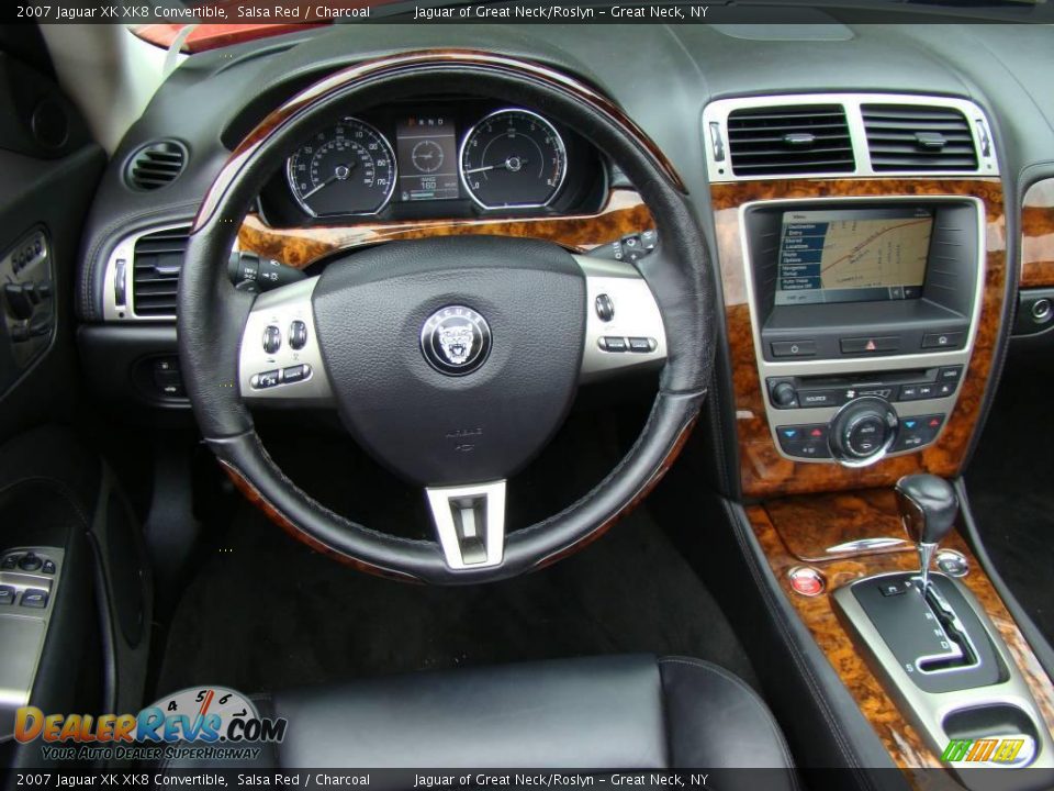 2007 Jaguar XK XK8 Convertible Salsa Red / Charcoal Photo #17