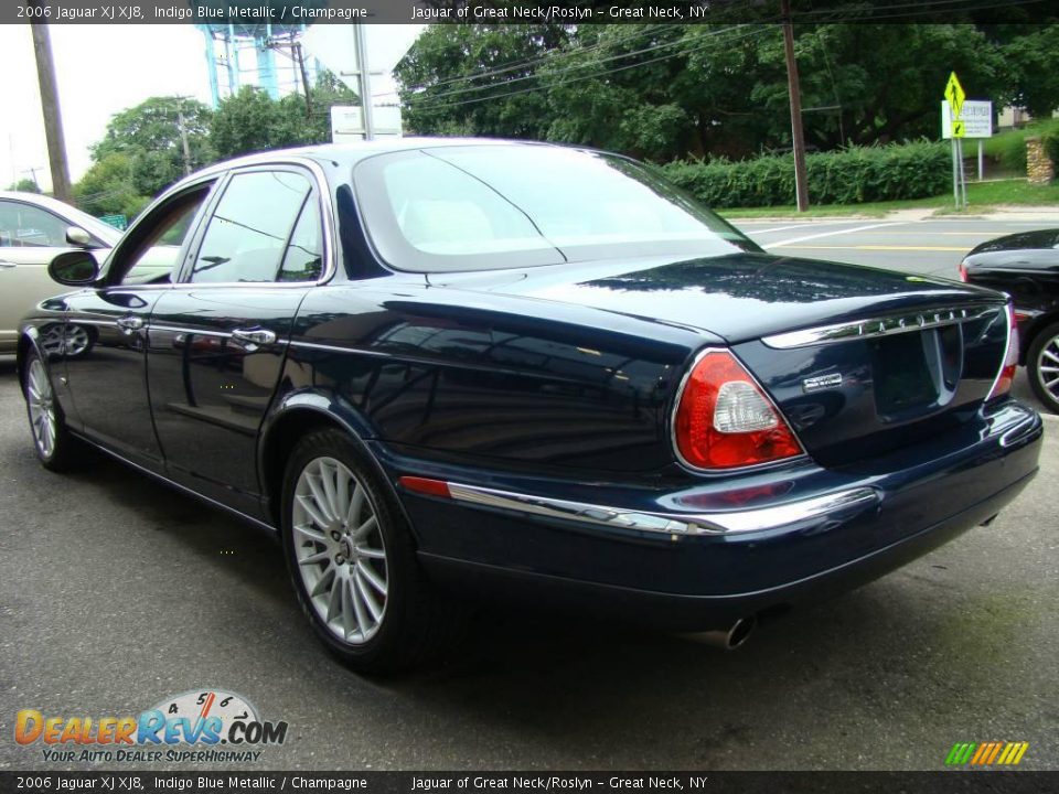 2006 Jaguar XJ XJ8 Indigo Blue Metallic / Champagne Photo #6