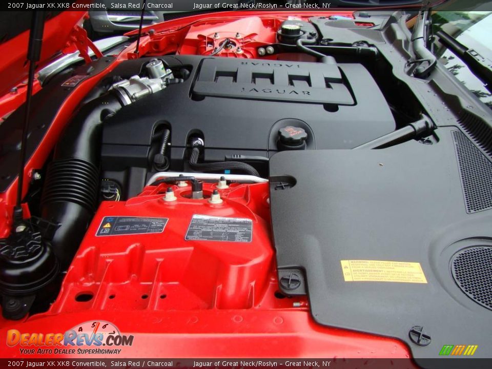 2007 Jaguar XK XK8 Convertible Salsa Red / Charcoal Photo #24