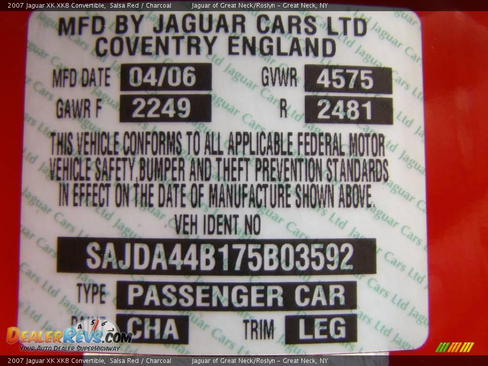 2007 Jaguar XK XK8 Convertible Salsa Red / Charcoal Photo #26
