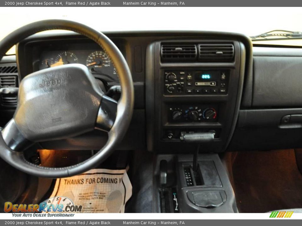 2000 Jeep Cherokee Sport 4x4 Flame Red / Agate Black Photo #7