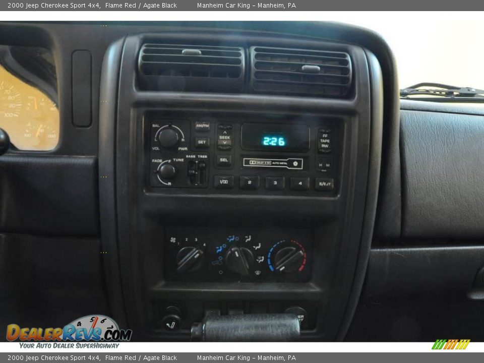 2000 Jeep Cherokee Sport 4x4 Flame Red / Agate Black Photo #8