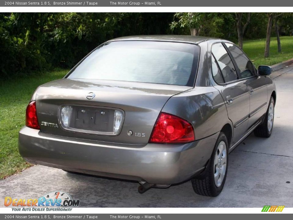 2004 Nissan Sentra 1.8 S Bronze Shimmer / Taupe Photo #7