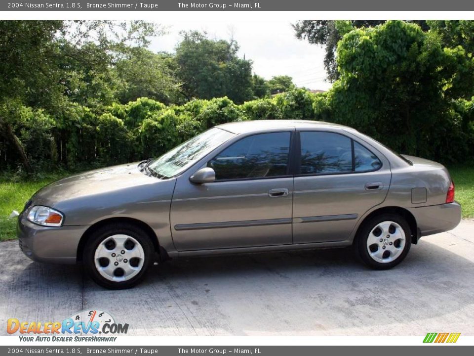 2004 Nissan Sentra 1.8 S Bronze Shimmer / Taupe Photo #12