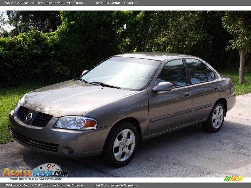 2004 Nissan Sentra 1.8 S Bronze Shimmer / Taupe Photo #14