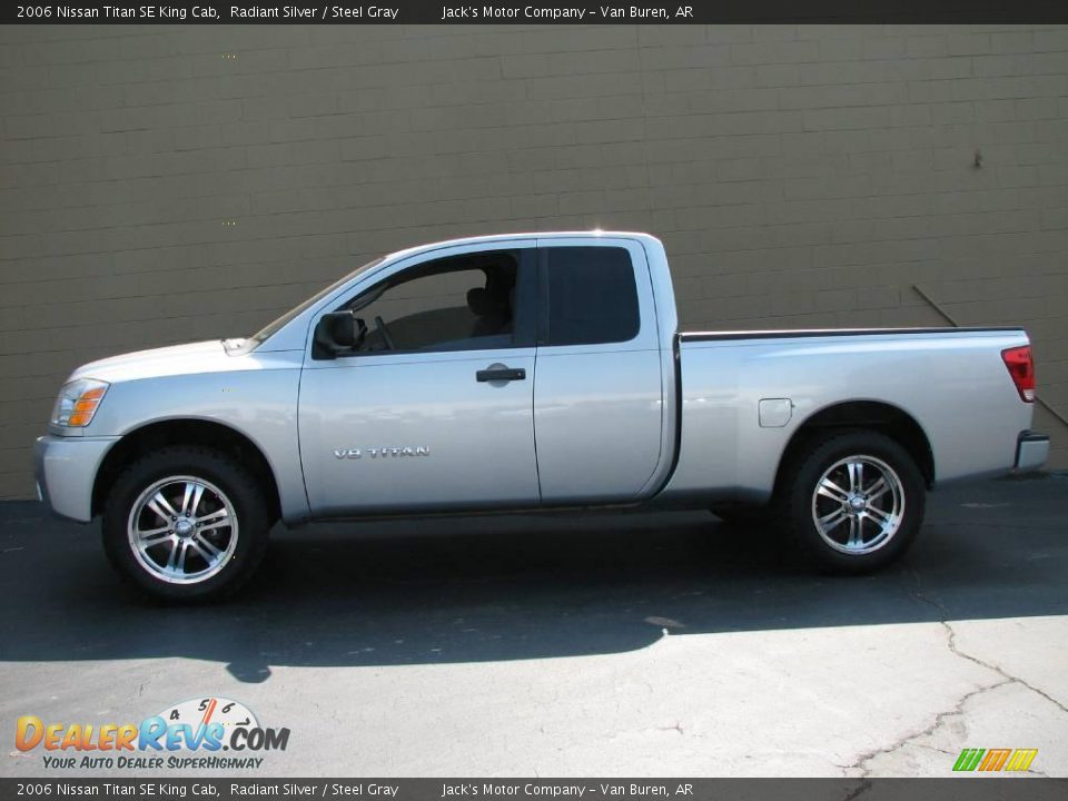 2006 Nissan Titan SE King Cab Radiant Silver / Steel Gray Photo #1