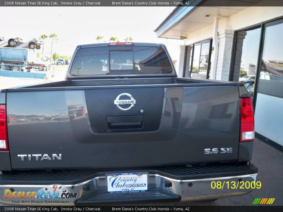 2008 Nissan Titan SE King Cab Smoke Gray / Charcoal Photo #3