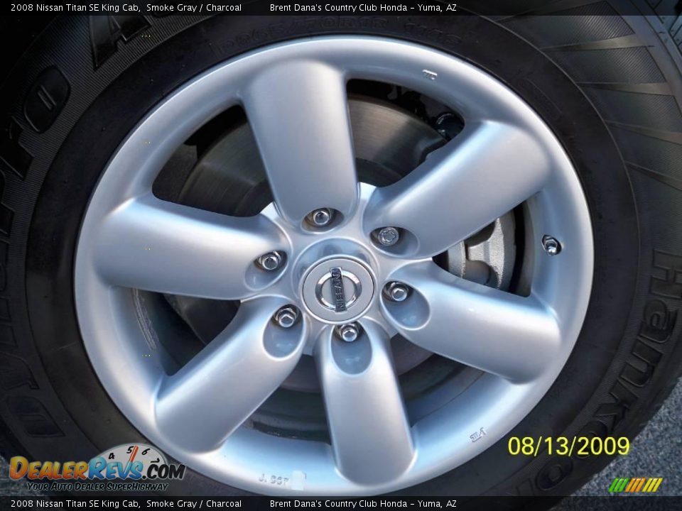 2008 Nissan Titan SE King Cab Smoke Gray / Charcoal Photo #8