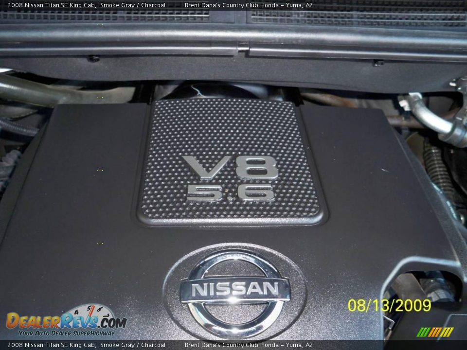 2008 Nissan Titan SE King Cab Smoke Gray / Charcoal Photo #9