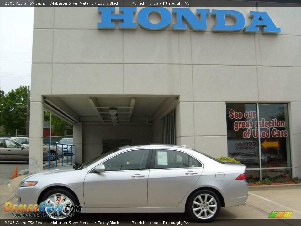 2006 Acura TSX Sedan Alabaster Silver Metallic / Ebony Black Photo #1