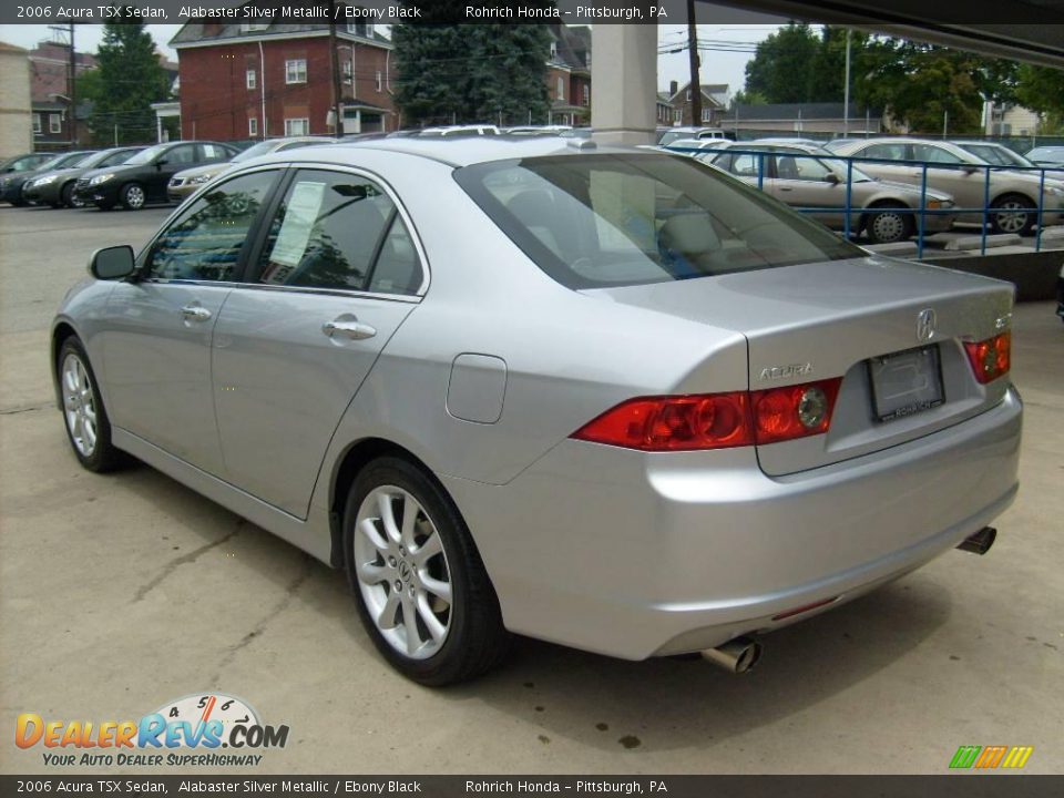 2006 Acura TSX Sedan Alabaster Silver Metallic / Ebony Black Photo #2