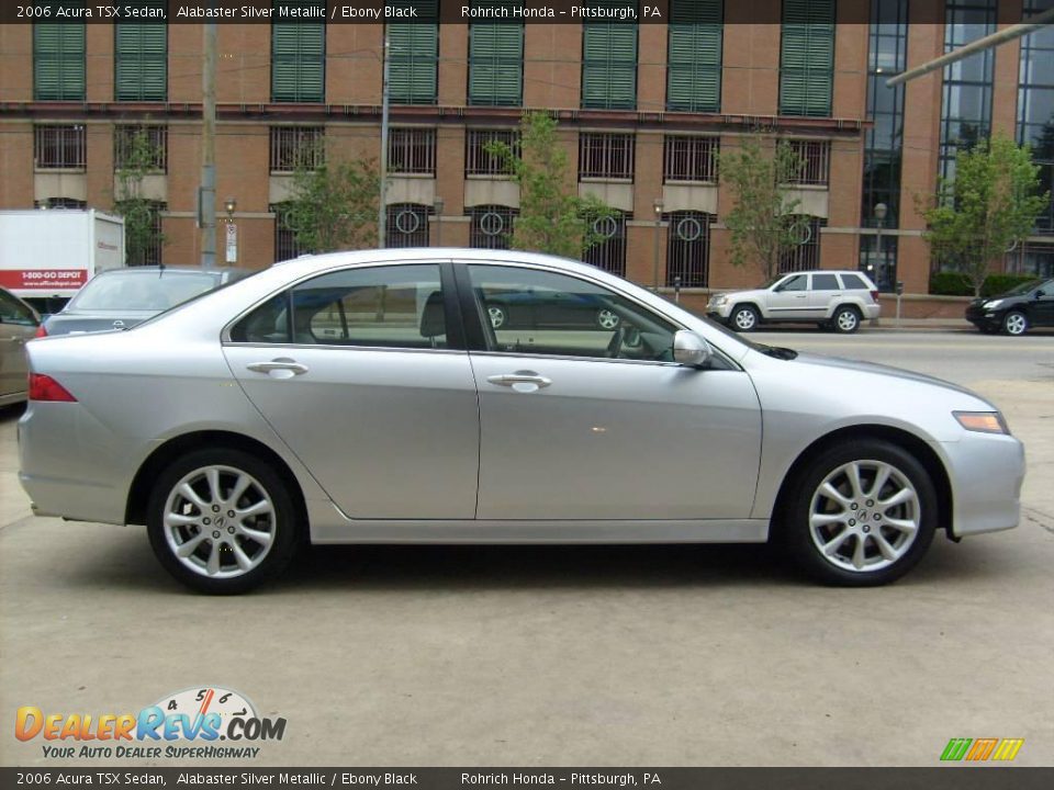 2006 Acura TSX Sedan Alabaster Silver Metallic / Ebony Black Photo #5