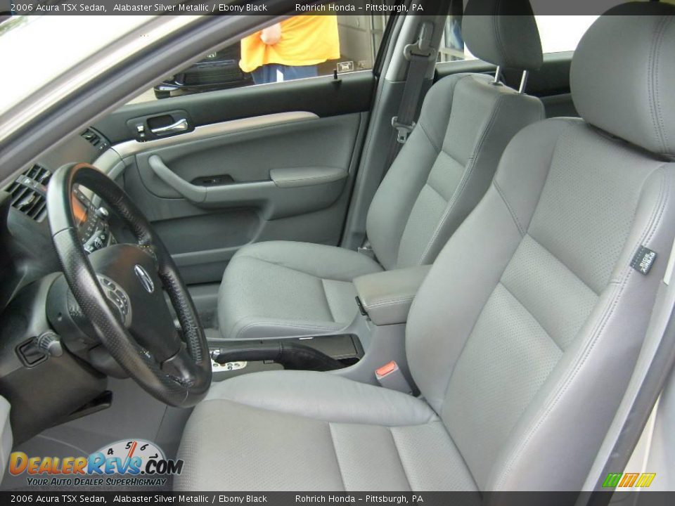 2006 Acura TSX Sedan Alabaster Silver Metallic / Ebony Black Photo #10