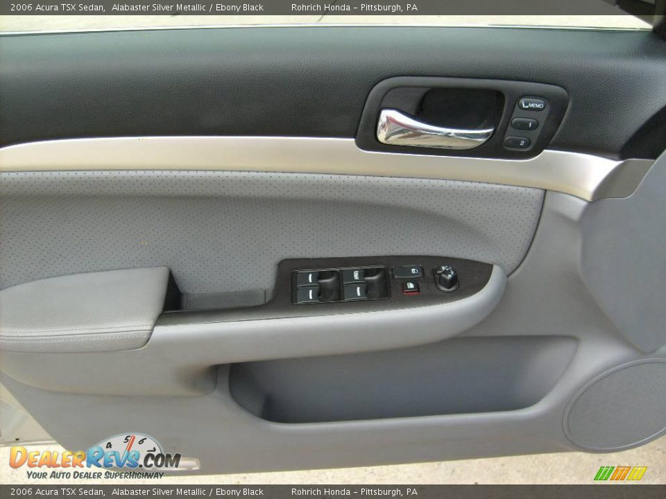 2006 Acura TSX Sedan Alabaster Silver Metallic / Ebony Black Photo #12
