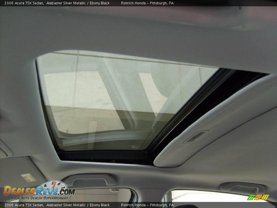 2006 Acura TSX Sedan Alabaster Silver Metallic / Ebony Black Photo #13