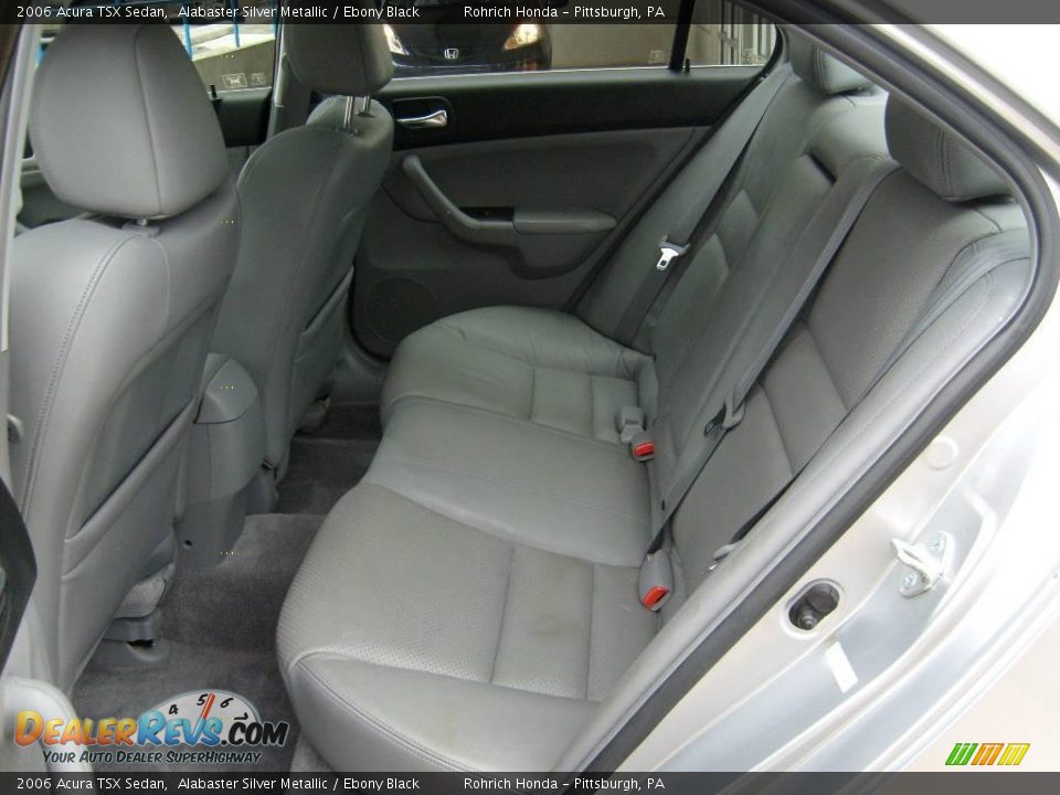 2006 Acura TSX Sedan Alabaster Silver Metallic / Ebony Black Photo #14
