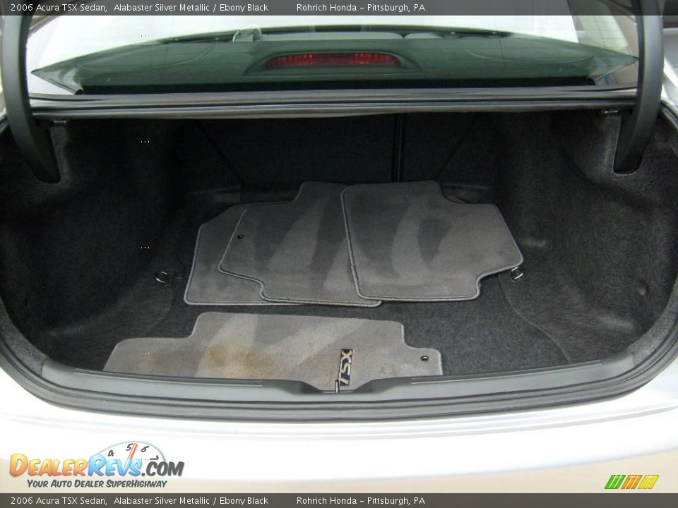 2006 Acura TSX Sedan Alabaster Silver Metallic / Ebony Black Photo #16