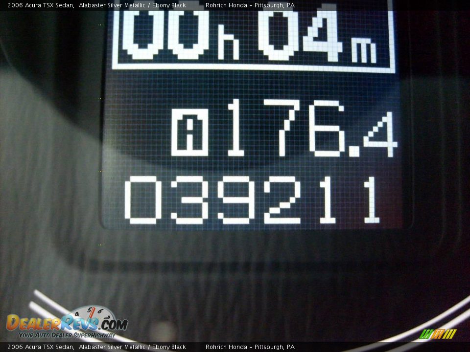 2006 Acura TSX Sedan Alabaster Silver Metallic / Ebony Black Photo #20