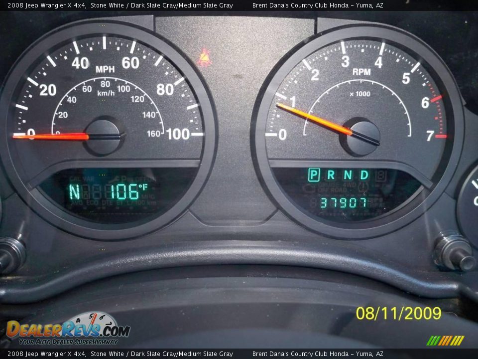 2008 Jeep Wrangler X 4x4 Stone White / Dark Slate Gray/Medium Slate Gray Photo #6