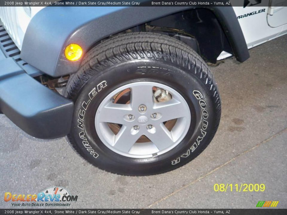 2008 Jeep Wrangler X 4x4 Stone White / Dark Slate Gray/Medium Slate Gray Photo #8
