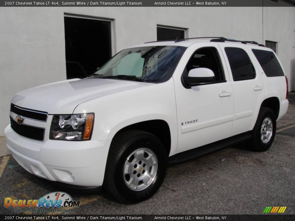 2007 Chevrolet Tahoe LT 4x4 Summit White / Dark Titanium/Light Titanium Photo #1