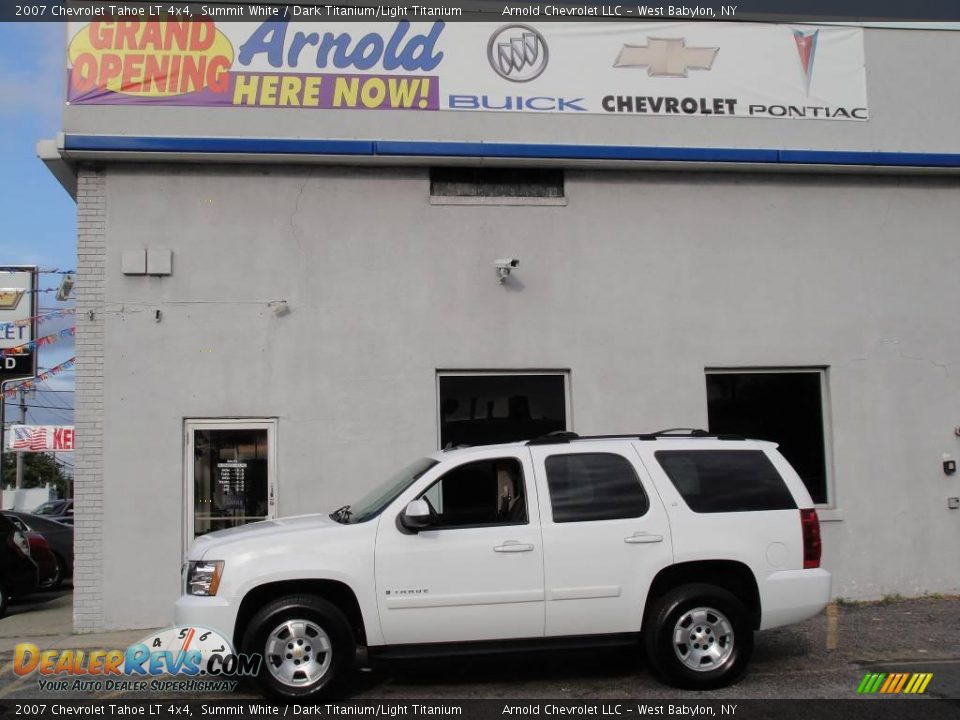 2007 Chevrolet Tahoe LT 4x4 Summit White / Dark Titanium/Light Titanium Photo #3