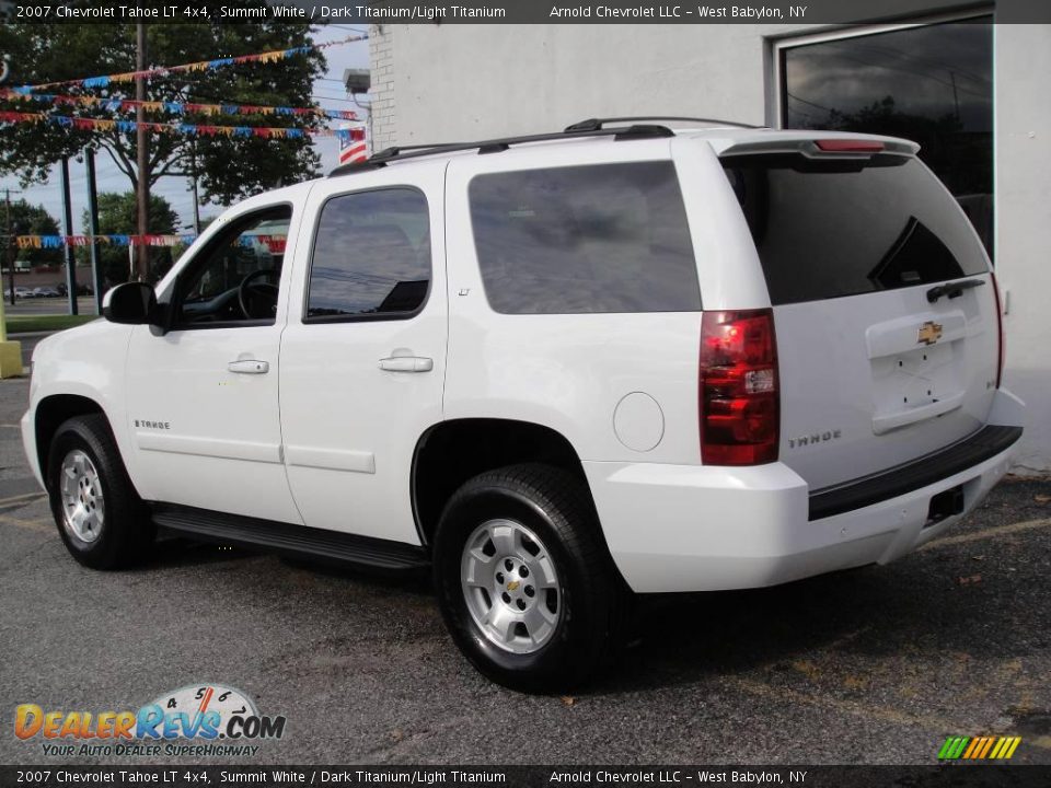 2007 Chevrolet Tahoe LT 4x4 Summit White / Dark Titanium/Light Titanium Photo #4