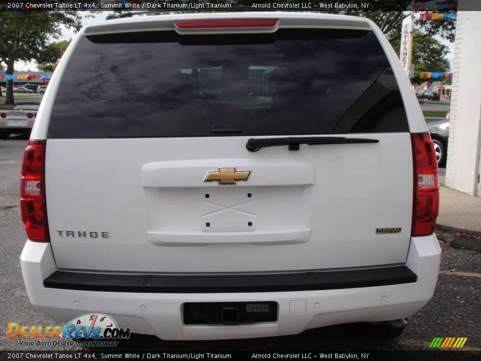 2007 Chevrolet Tahoe LT 4x4 Summit White / Dark Titanium/Light Titanium Photo #5