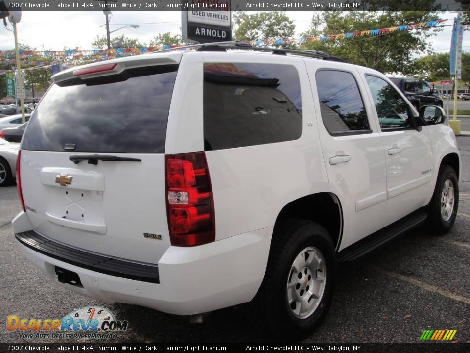 2007 Chevrolet Tahoe LT 4x4 Summit White / Dark Titanium/Light Titanium Photo #6