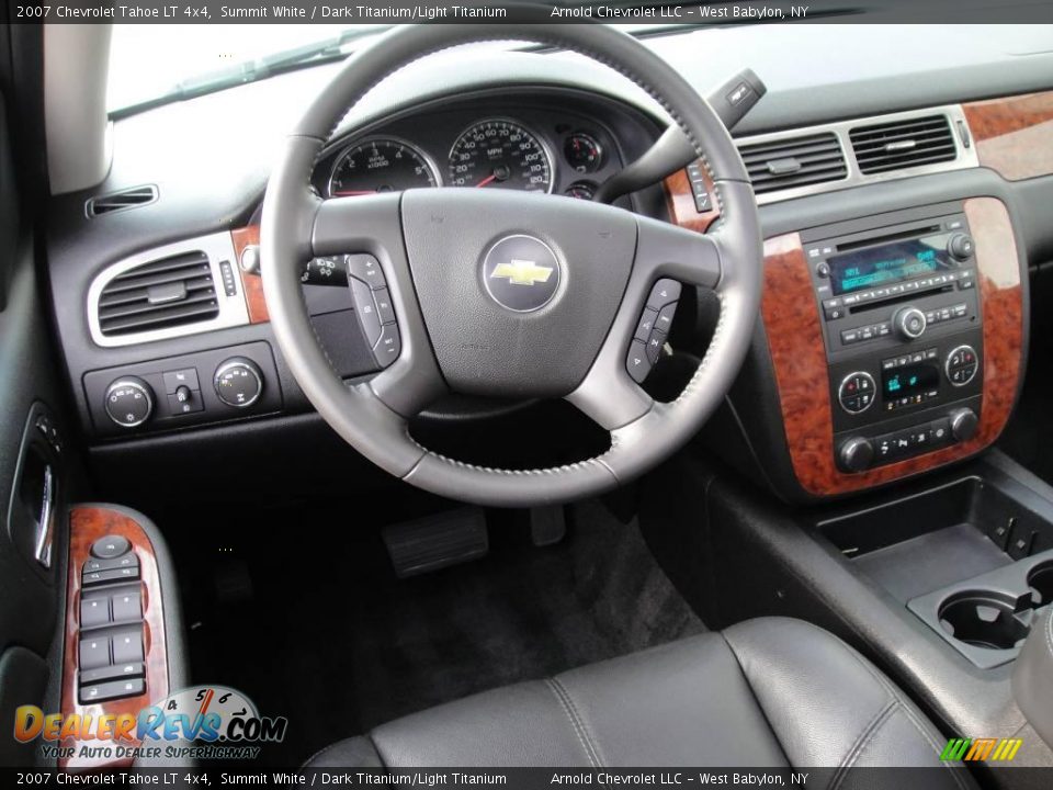 2007 Chevrolet Tahoe LT 4x4 Summit White / Dark Titanium/Light Titanium Photo #11