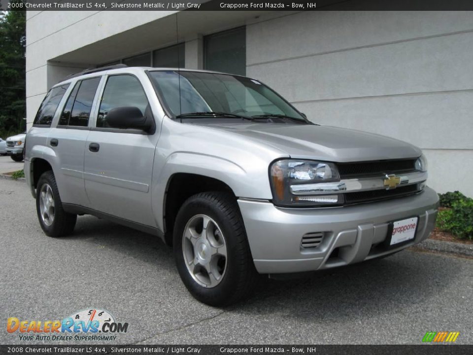 2008 Chevrolet TrailBlazer LS 4x4 Silverstone Metallic / Light Gray Photo #1