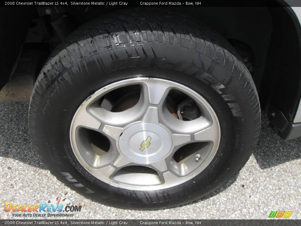 2008 Chevrolet TrailBlazer LS 4x4 Silverstone Metallic / Light Gray Photo #5